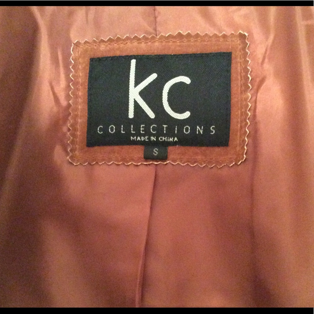 KC Collection Rust/Brown Suede Jacket - Picture 6 of 8